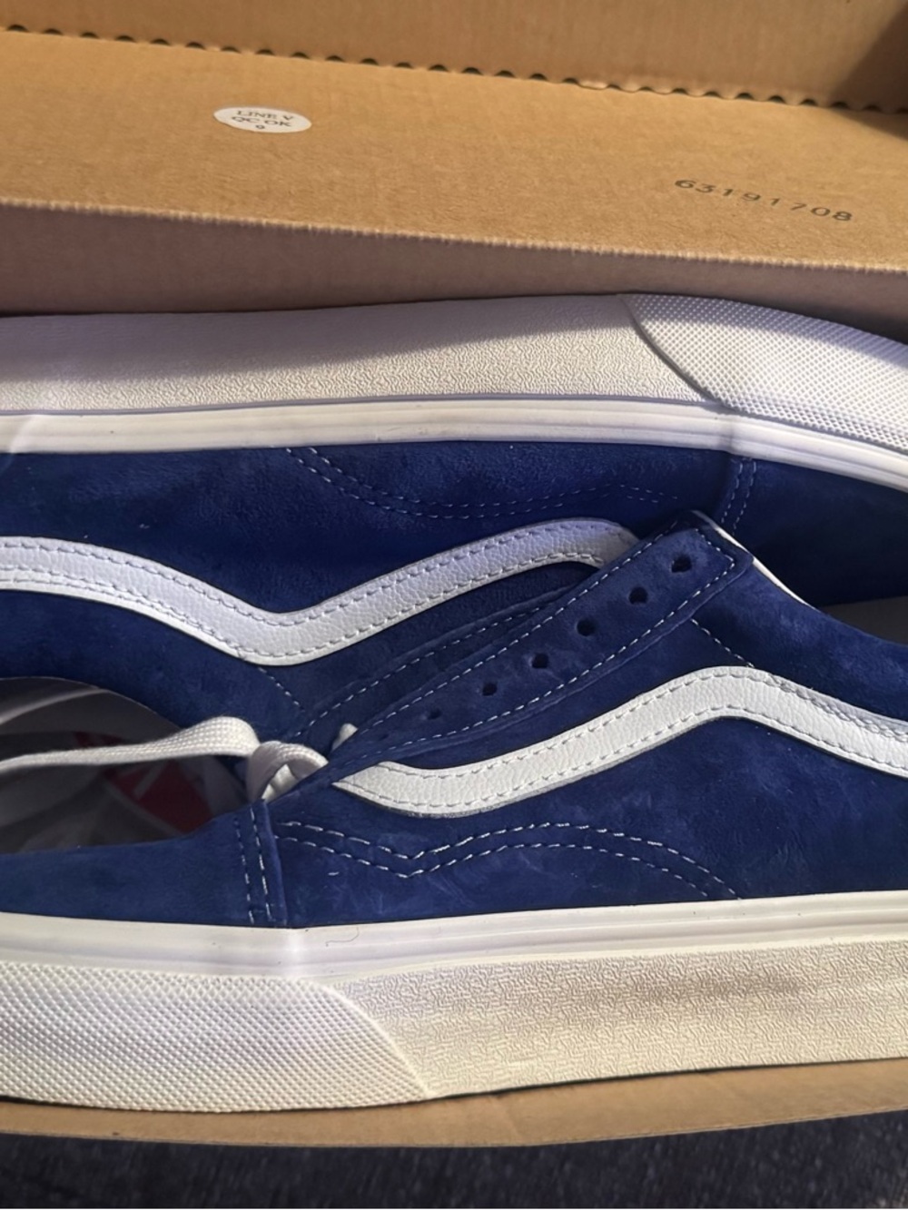 Vans Old Skool Suede Sneakers - Blue White - Picture 7 of 8